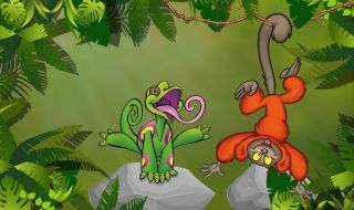 Leon et JaMaDu dans la jungle
